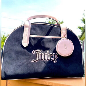 Juicy Couture Queen Of Everything Velour Weekender Duffel Bag NWT